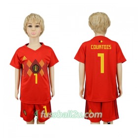 Günstige Fußballtrikots Belgien Courtois 1 Kinder Heimtrikot WM 2018